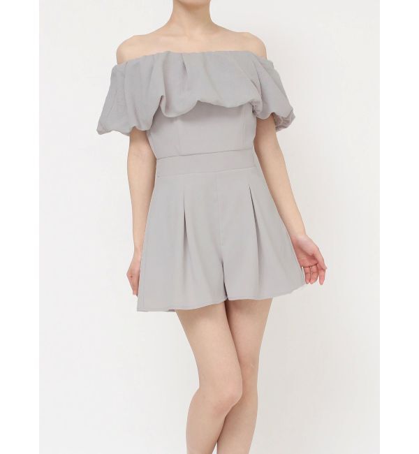 RESEXXY「バルーンオフショルショートコンビネゾン」|オールインワン|