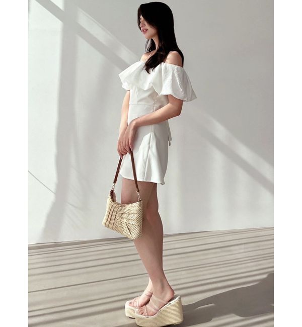 RESEXXY「バルーンオフショルショートコンビネゾン」|オールインワン|