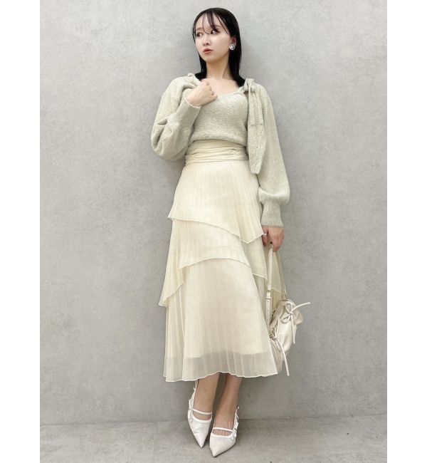 dazzlin「ミニシャギーラメニットキャミ」|キャミソール|