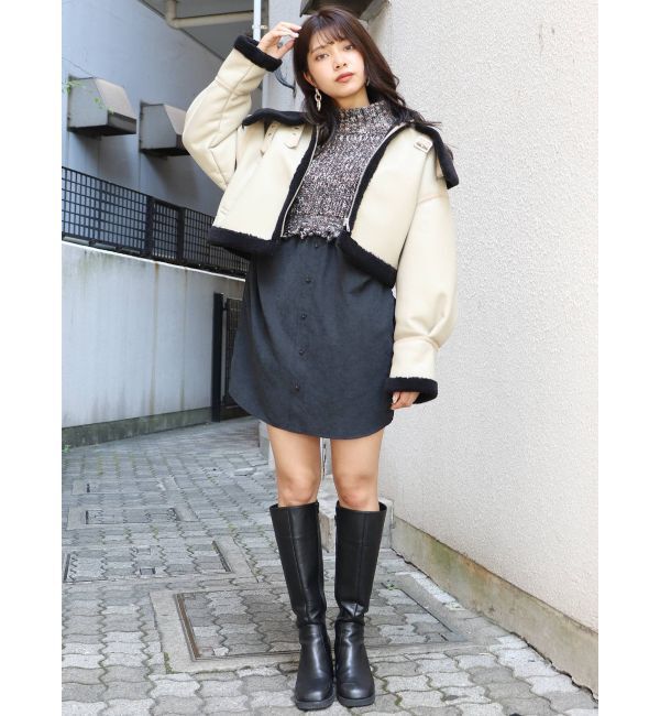 MURUA「ラウンドロングブーツ」|ロングブーツ|