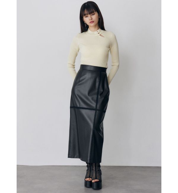 MURUA「チャイナリブニット」|ニット・セーター|