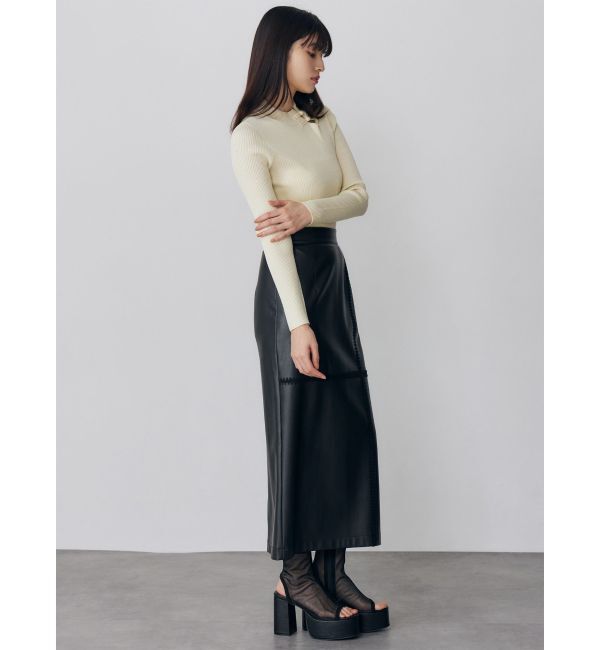 MURUA「チャイナリブニット」|ニット・セーター|