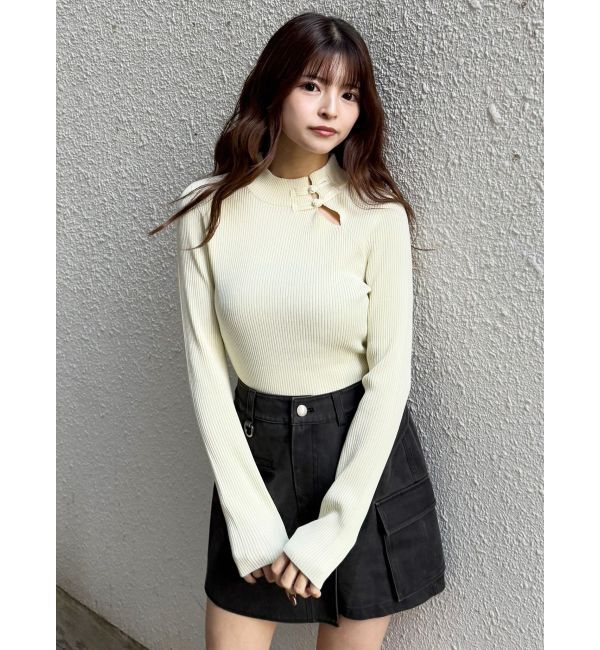 MURUA「チャイナリブニット」|ニット・セーター|