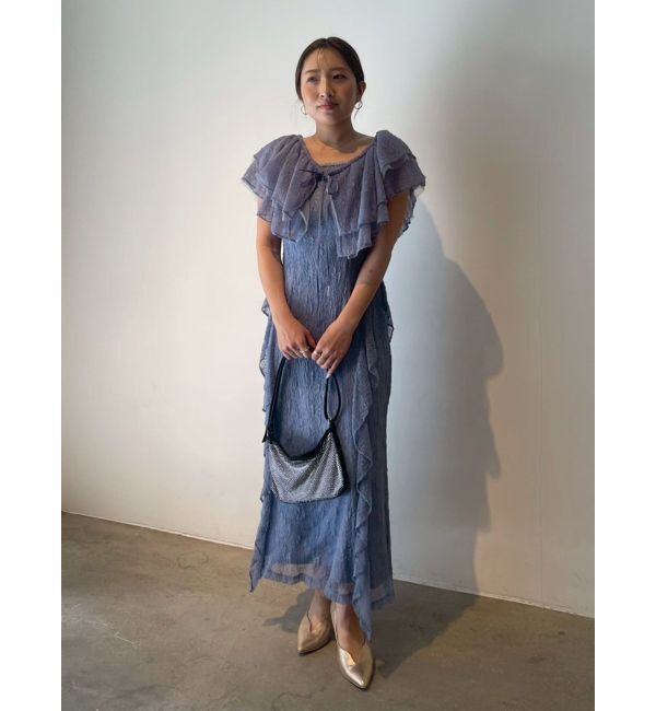 LAGUNAMOON「LADYレースフリルデザインボレロキャミワンピース」|ドレス|