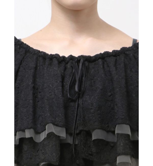 LAGUNAMOON「LADYレースフリルデザインボレロキャミワンピース」|ドレス|