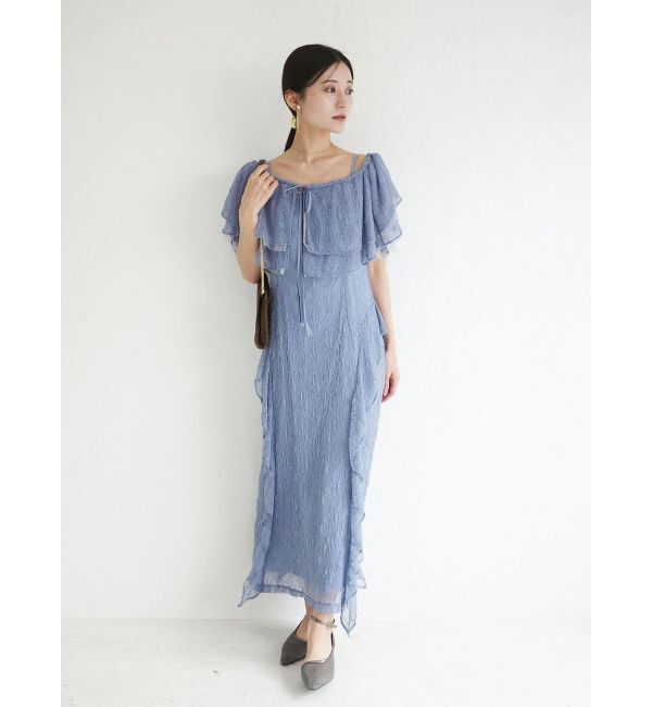 LAGUNAMOON「LADYレースフリルデザインボレロキャミワンピース」|ドレス|