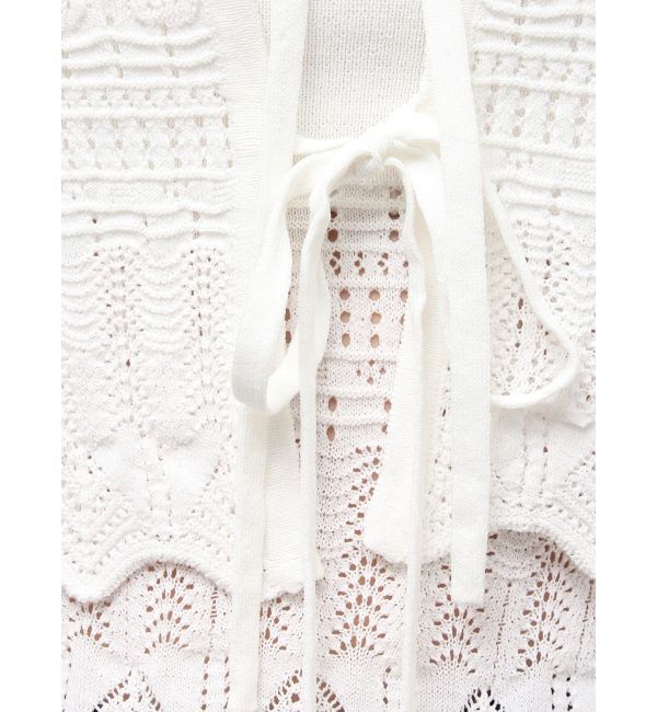 LAGUNAMOON「スカラップヘムレースニットアンサンブル」|ニット・セーター|