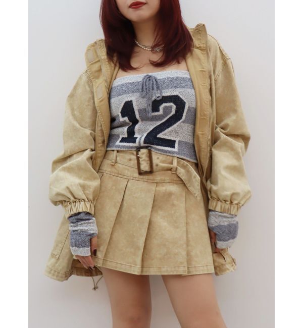 EVRIS「ミリタリーデザインルーズブルゾン【セットアップ着用可能】」|ブルゾン・スタジャン|ベージュ