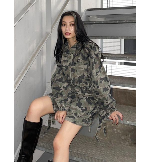 EVRIS「ミリタリーデザインルーズブルゾン【セットアップ着用可能】」|ブルゾン・スタジャン|