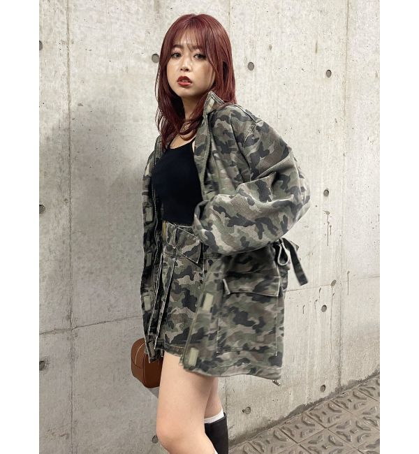 EVRIS「ミリタリーデザインルーズブルゾン【セットアップ着用可能】」|ブルゾン・スタジャン|