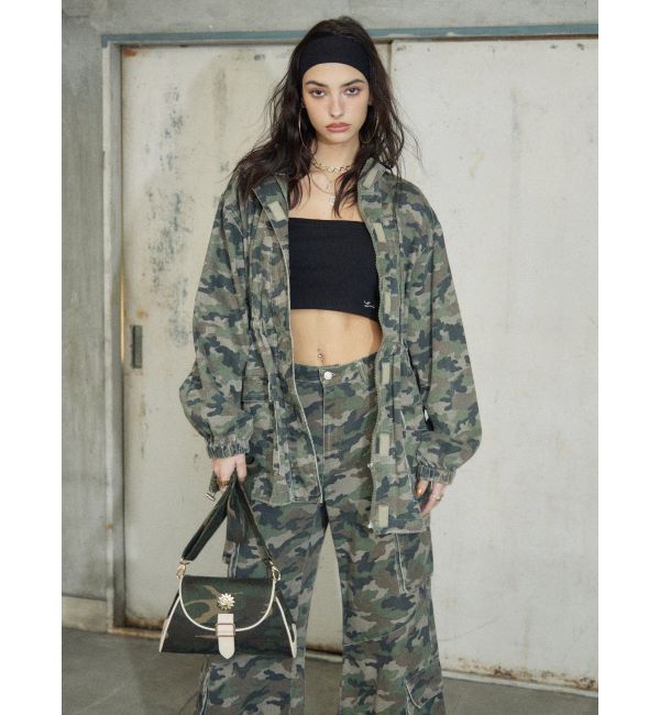 EVRIS「ミリタリーデザインルーズブルゾン【セットアップ着用可能】」|ブルゾン・スタジャン|