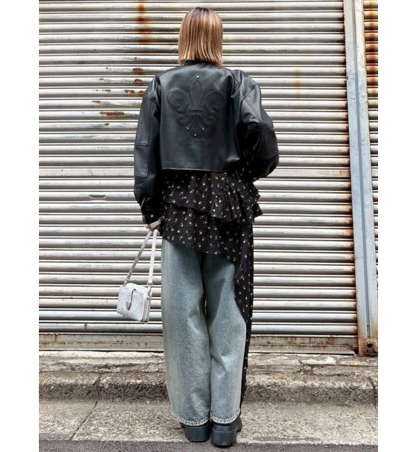 EVRIS「エンブレムドッキングバイカーブルゾン【セットアップ着用可能】」|ブルゾン・スタジャン|