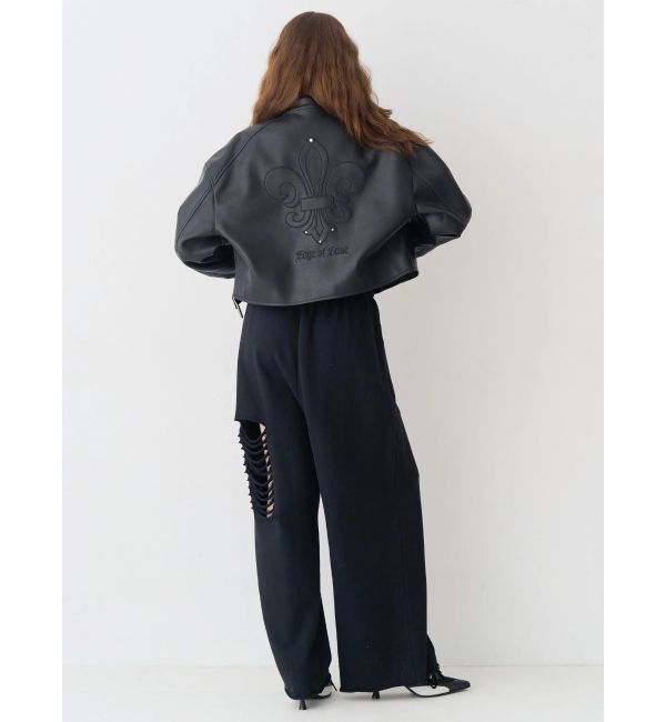 EVRIS「エンブレムドッキングバイカーブルゾン【セットアップ着用可能】」|ブルゾン・スタジャン|