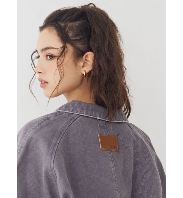 EVRIS「ヴィンテージライクデニムショートブルゾン」|ブルゾン・スタジャン|