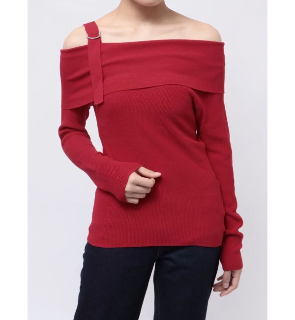 jouetie「オフショルダーニットトップス」|ニット・セーター|