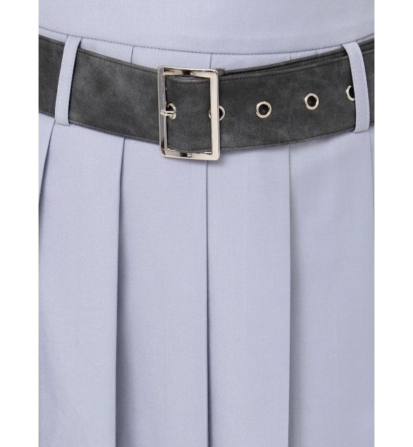 jouetie「ベルトヘムレースプリーツスカート【セットアップ対応】」|スカート|