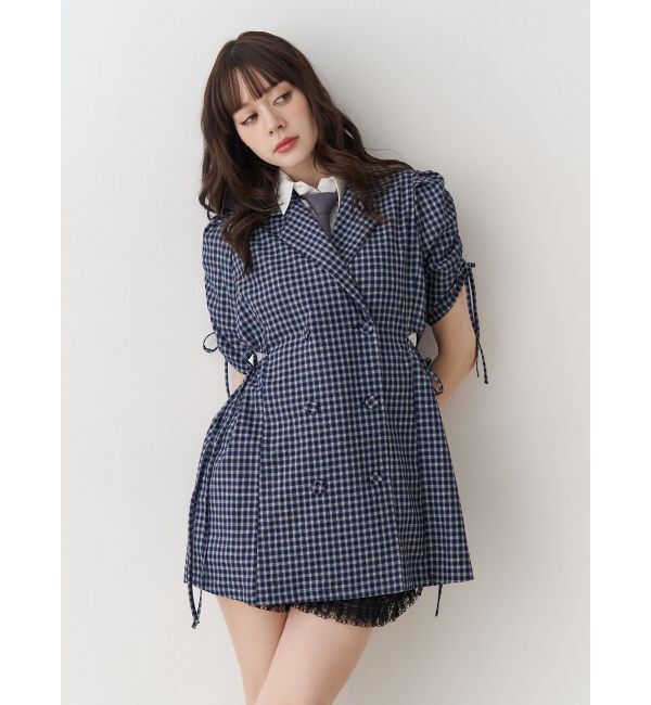 jouetie「ギャザースリーブジャケットミニワンピース」|ワンピース|