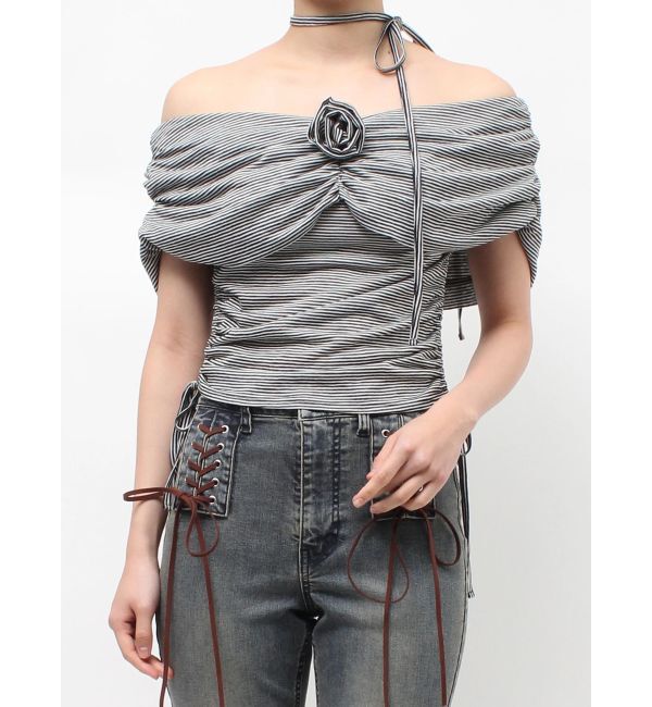 jouetie「パターンオフショルトップス」|Tシャツ・カットソー|