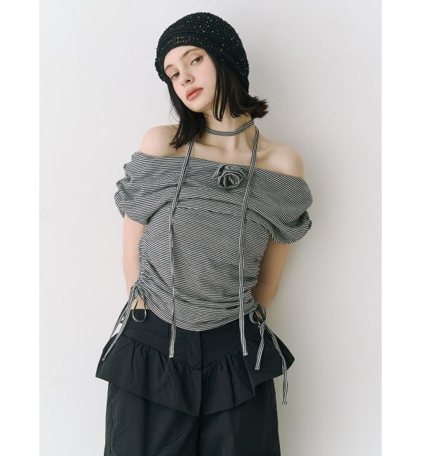 jouetie「パターンオフショルトップス」|Tシャツ・カットソー|