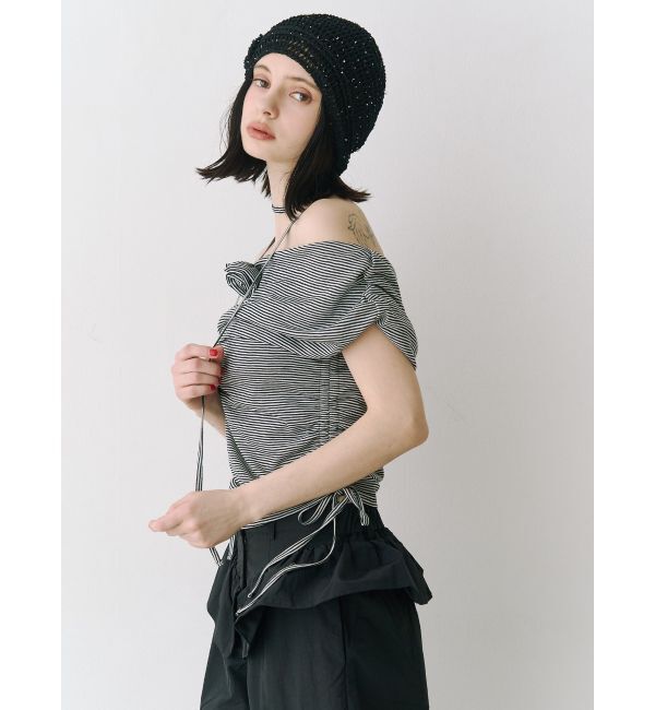 jouetie「パターンオフショルトップス」|Tシャツ・カットソー|