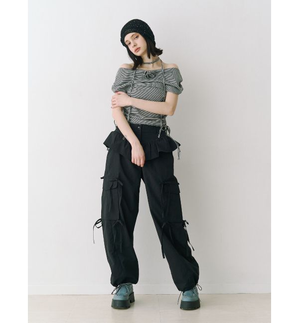 jouetie「パターンオフショルトップス」|Tシャツ・カットソー|