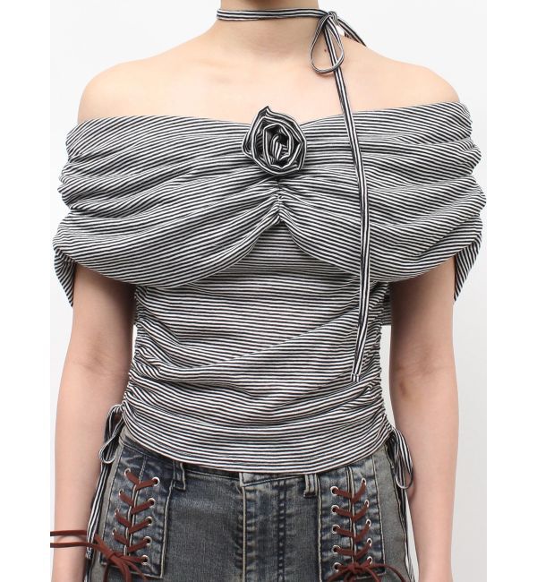 jouetie「パターンオフショルトップス」|Tシャツ・カットソー|