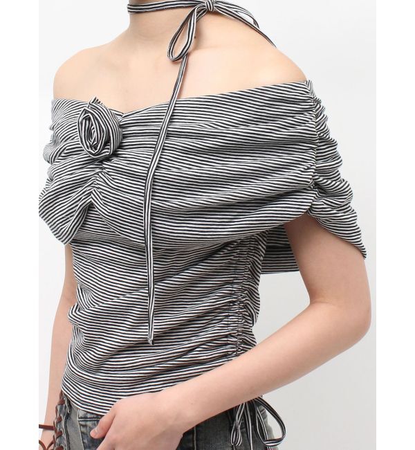 jouetie「パターンオフショルトップス」|Tシャツ・カットソー|