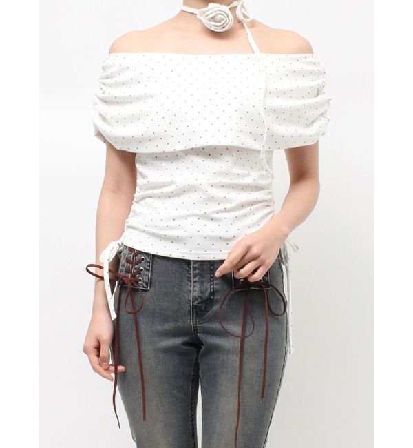 jouetie「パターンオフショルトップス」|Tシャツ・カットソー|