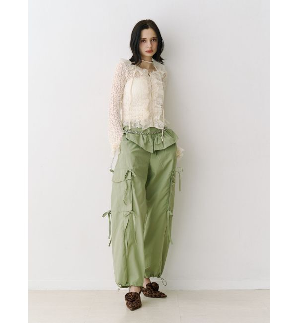 jouetie「ペプラムナイロンルーズパンツ」|その他|