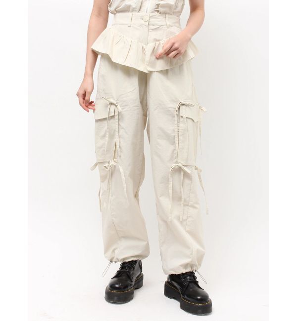 jouetie「ペプラムナイロンルーズパンツ」|その他|