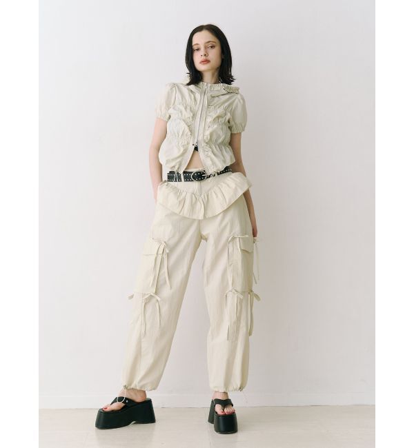 jouetie「ペプラムナイロンルーズパンツ」|その他|