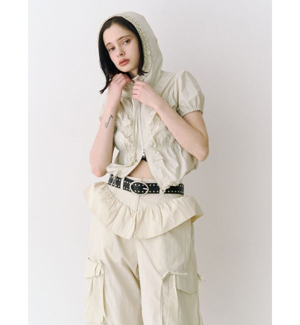 jouetie「ペプラムナイロンルーズパンツ」|その他|