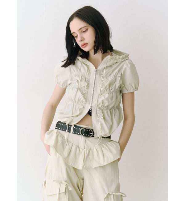 jouetie「ペプラムナイロンルーズパンツ」|その他|