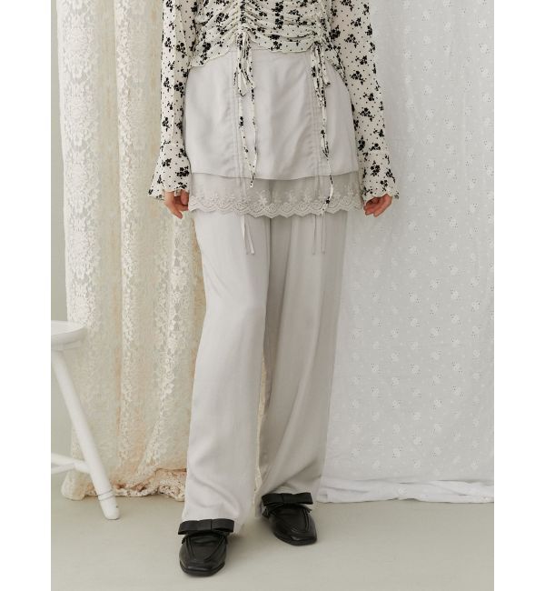merry jenny「サテンレイヤードパンツ」|その他|
