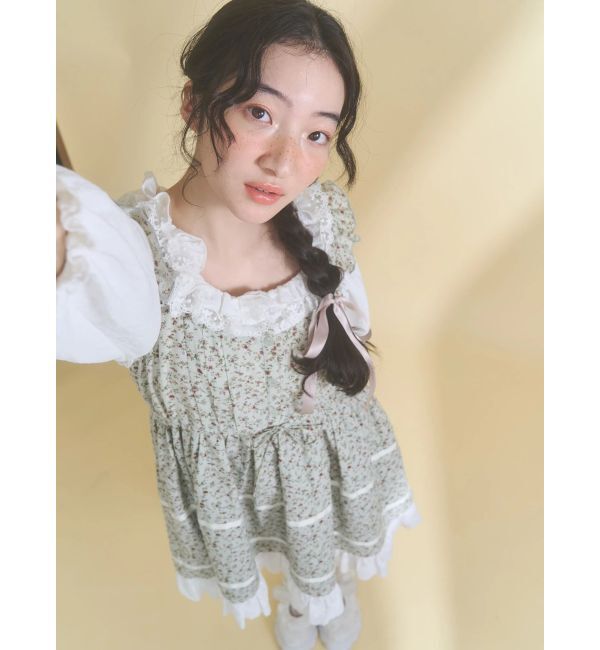 merry jenny「petit flowerフレアミニワンピース」|ワンピース|