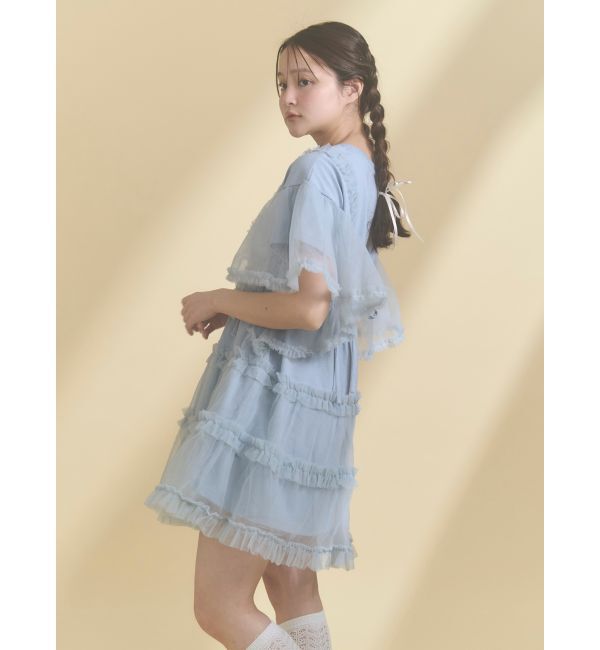 merry jenny「チュチュールフリルミニワンピース」|ワンピース|