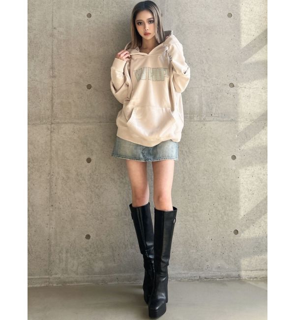 GYDA「WHIP STUDSスウェットパーカー」|パーカー|