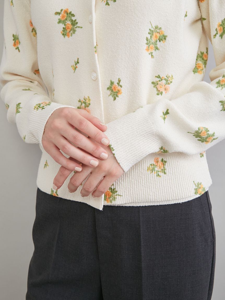 Mila Owen「フラワープリントアンサンブルカーディガン」|カーディガン|