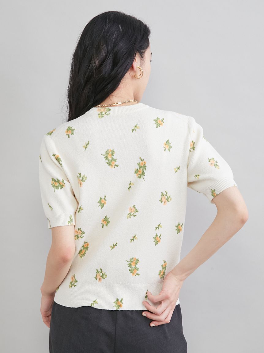Mila Owen「フラワープリントアンサンブルプルオーバー」|Tシャツ・カットソー|