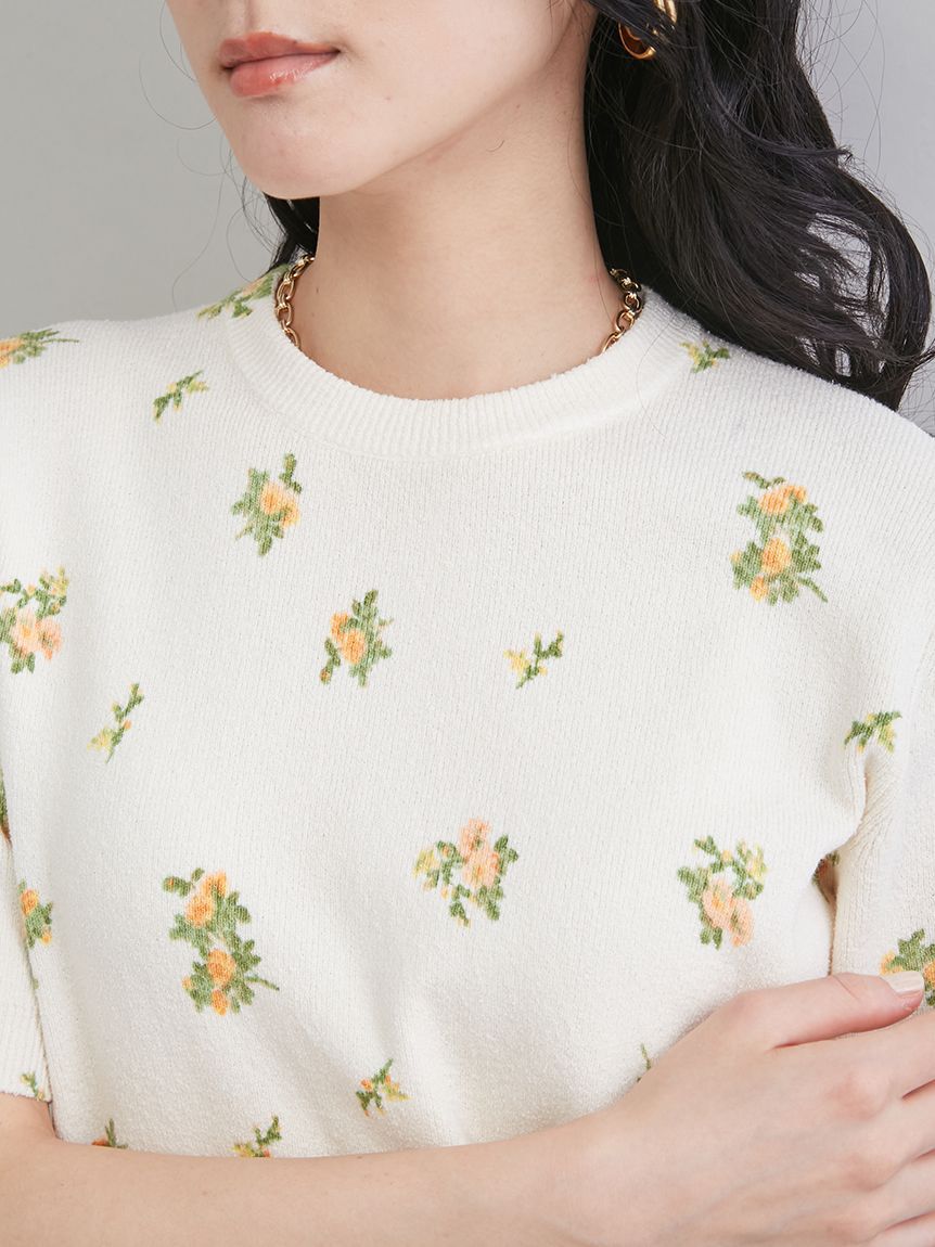 Mila Owen「フラワープリントアンサンブルプルオーバー」|Tシャツ・カットソー|