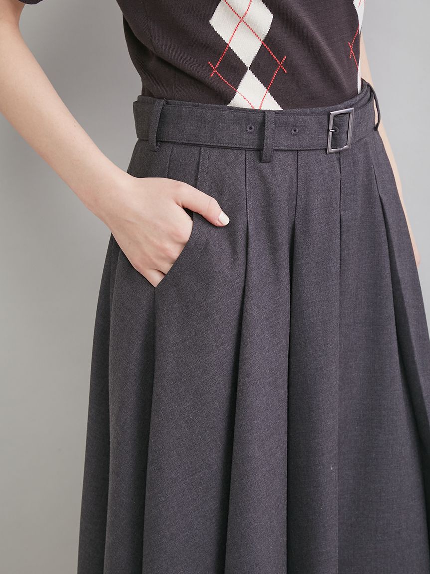 Mila Owen「プリーツスカートニットドッキングワンピース」|ワンピース|