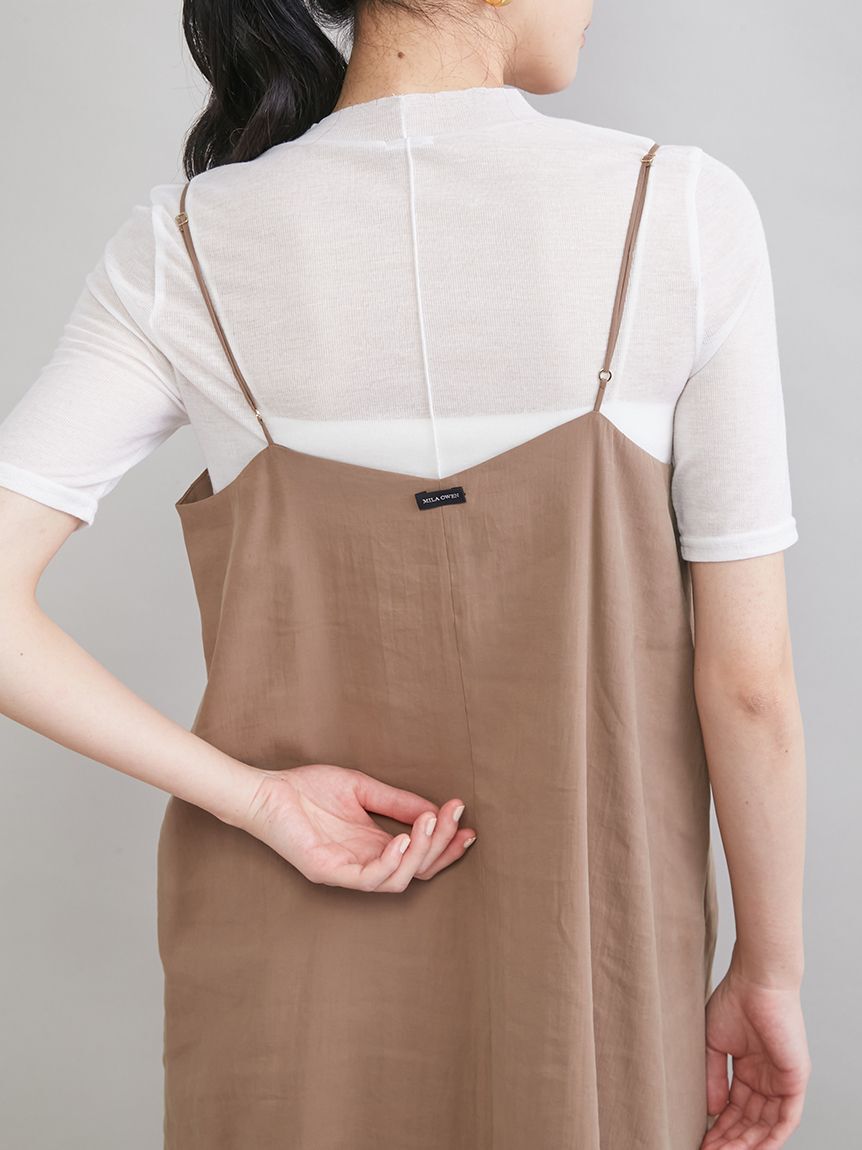 Mila Owen「レースヘムキャミワンピース」|ワンピース|