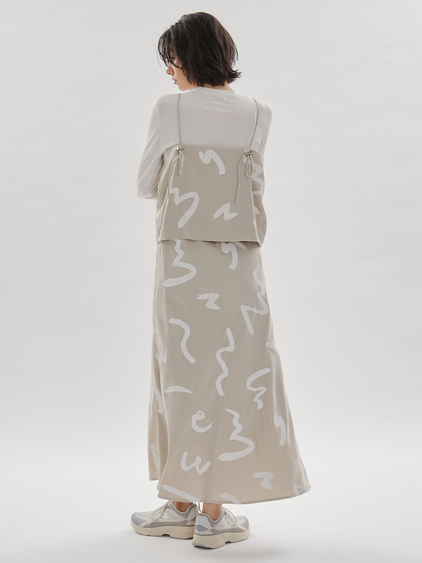 emmi atelier「サテンドロストキャミソール【セットアップ対応】」|キャミソール|