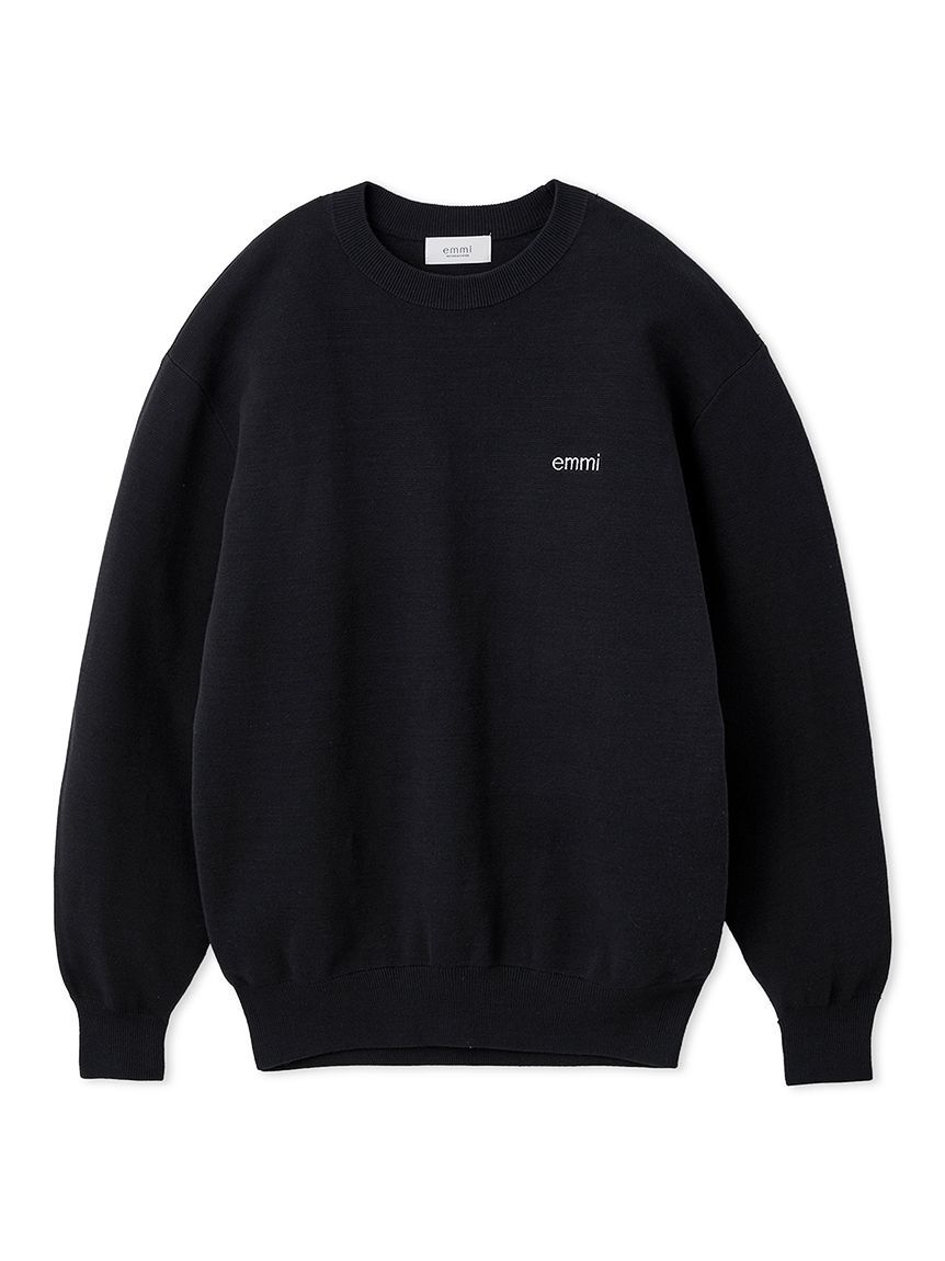 emmi atelier「emmiロゴミラノリブトップス」|ニット・セーター|