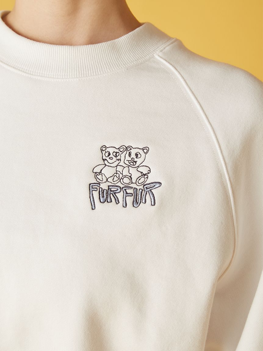 FURFUR「ファニーモチーフ刺繍スウェット」|スウェット・ジャージ|