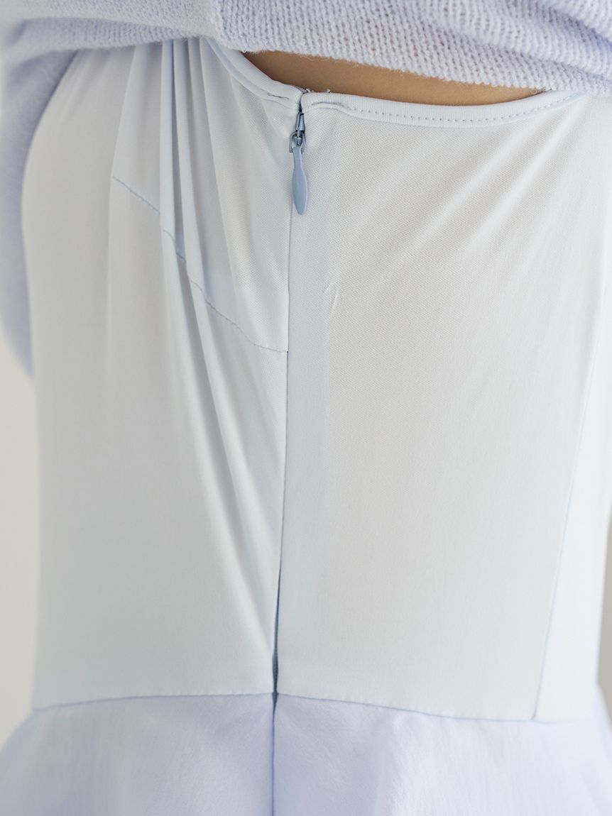 SNIDEL「シアーイレヘムニットコンビワンピース」|ワンピース|