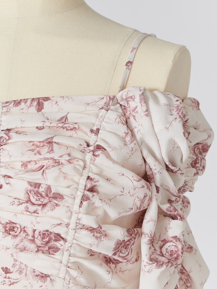 SNIDEL「【WEB限定/ROSE Collection】ROSEプリントワンピース」|ワンピース|