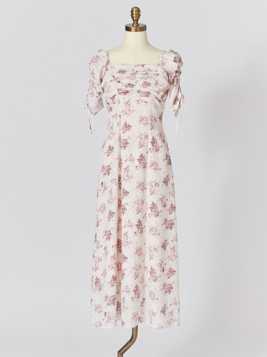 SNIDEL「【WEB限定/ROSE Collection】ROSEプリントワンピース」|ワンピース|