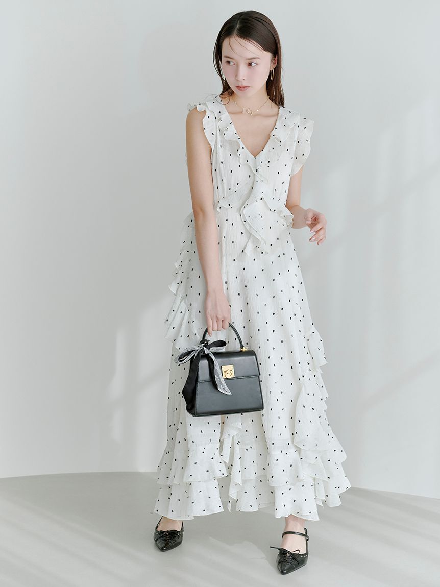 LILY BROWN「ラッフルフリルフレアワンピース」|ワンピース|DOT