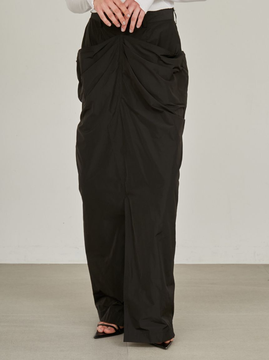 styling/「【セットアップ対応】レイヤードドレープスカート」|スカート|